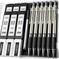Metal Mechanical Pencil Set with Case, 6-Pack 0.7mm Medium Point
