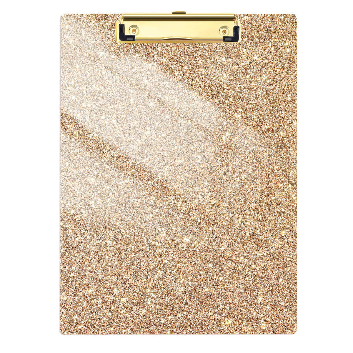 Acrylic Glitter Clipboard, 8.5 x 11 Sparkly Clip Board, Blue