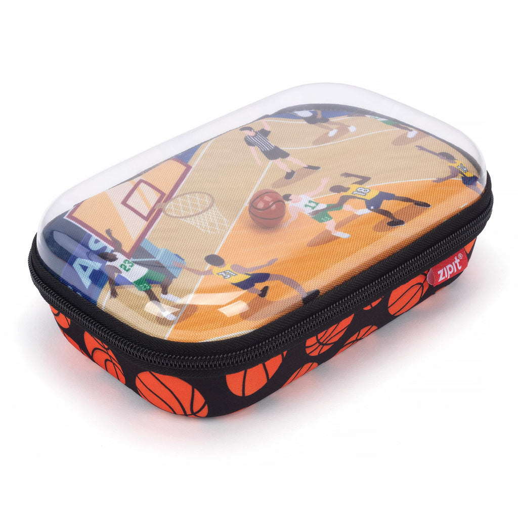 ZIPIT Clear Top Pencil Case for Girls, Durable Pencil Box for School, Stars