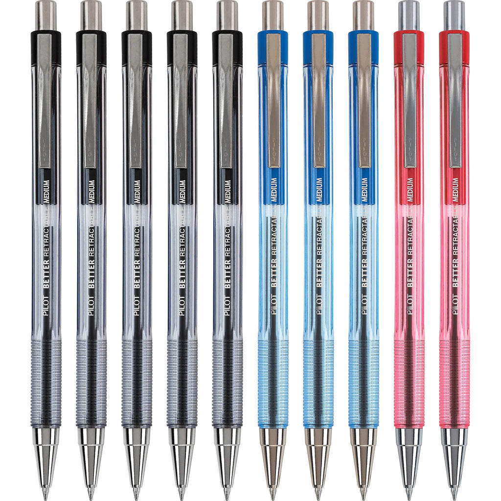PILOT Pen 30000 The Better Ball Point Pen, 0.7mm, Black Ink, 12-Pack