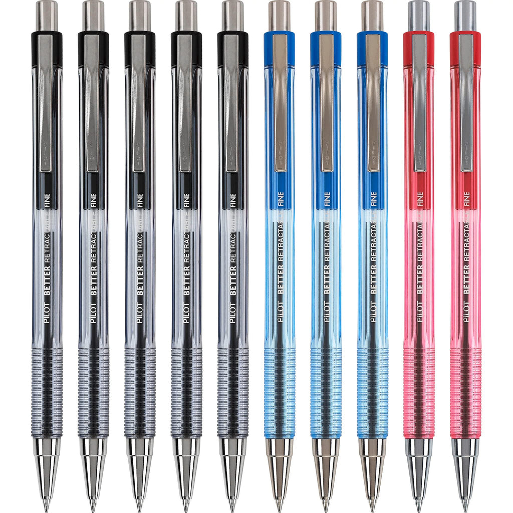 PILOT Pen 30000 The Better Ball Point Pen, 0.7mm, Black Ink, 12-Pack