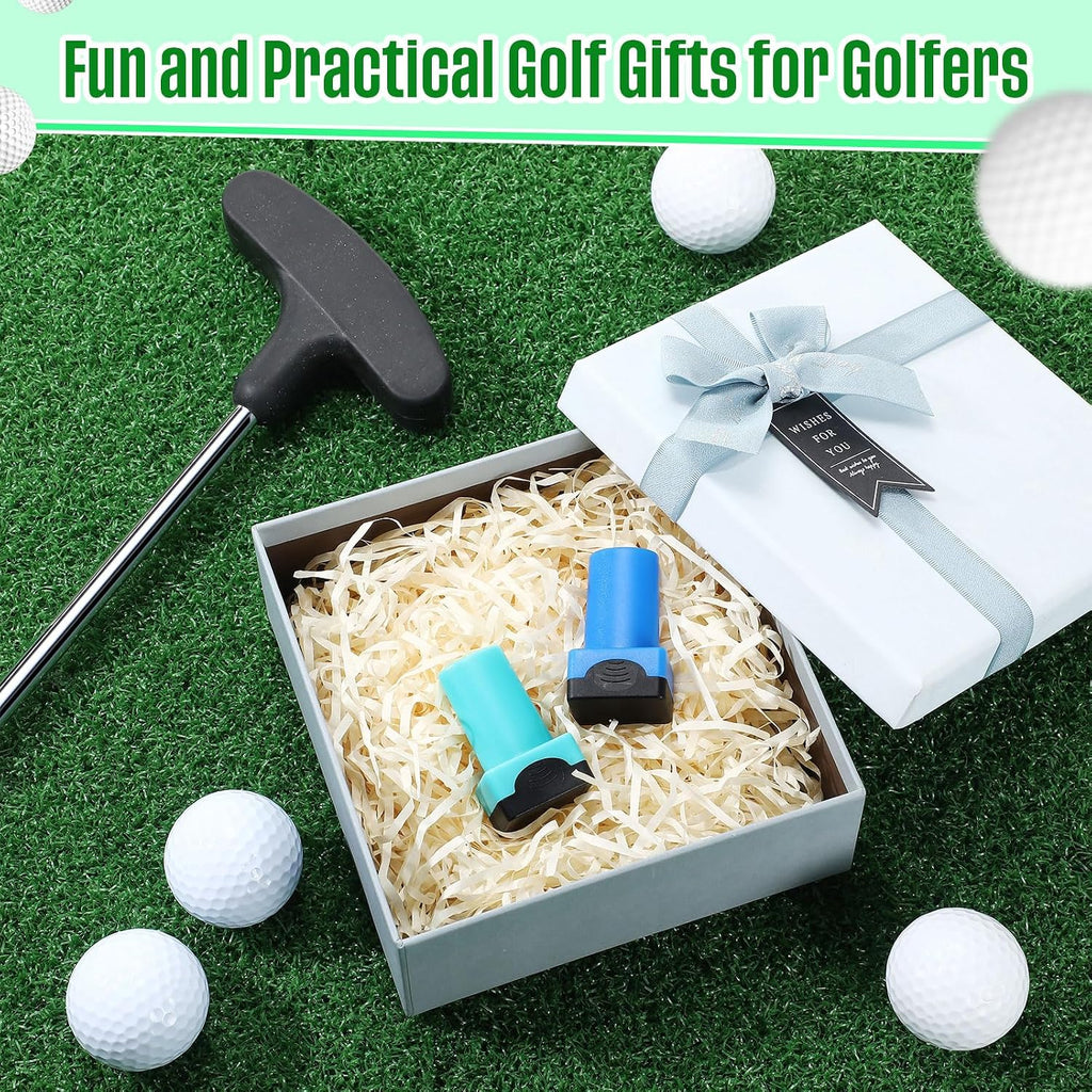 Gersoniel 2 Pack Golf Ball Stamp Self-Inking Golf Ball Stamp Markers Reusable Golf Ball