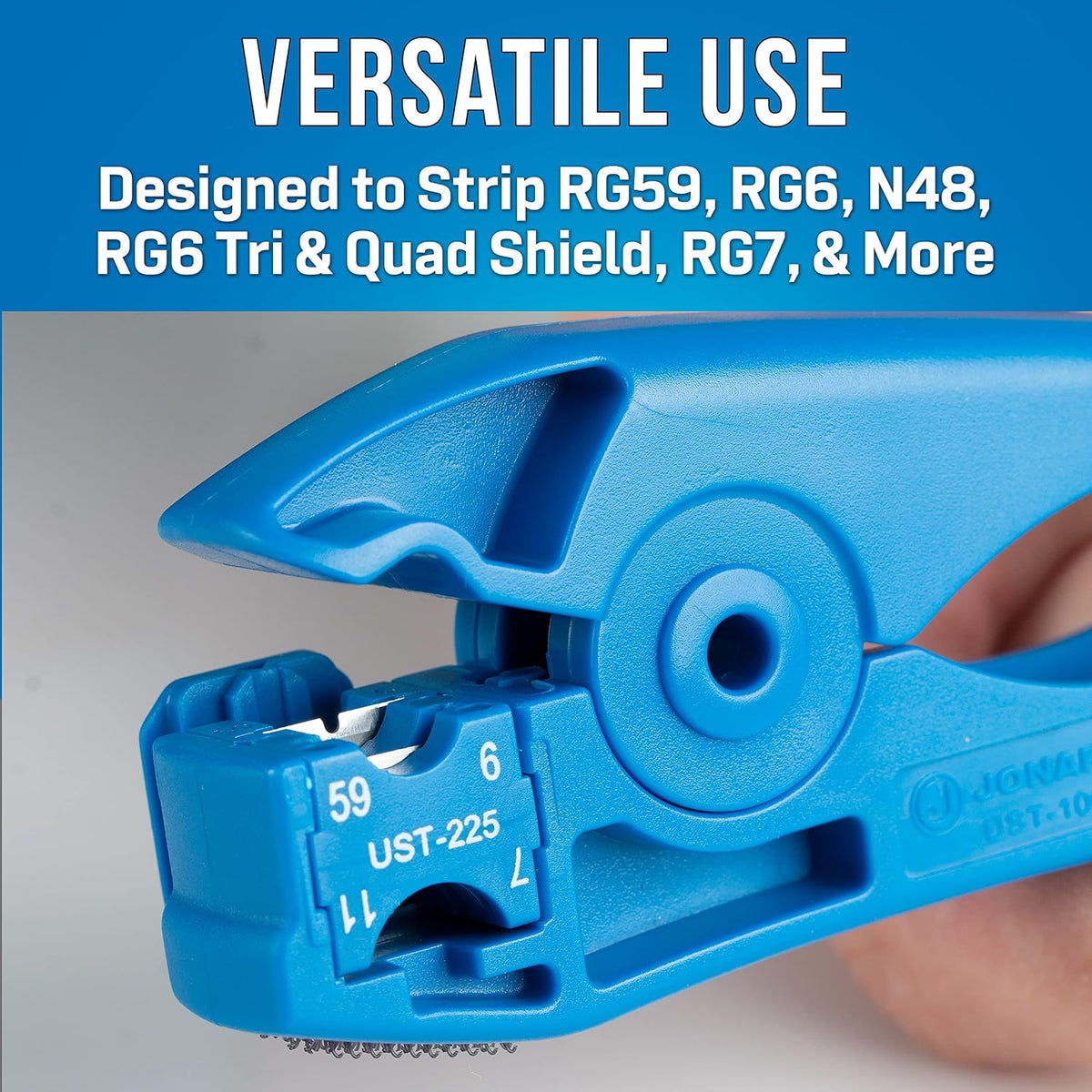 Jonard Tools UST-125 COAX Stripping Tool for RG59, RG6, N48, RG7