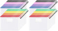 Sooez 24 Pack Mesh Zipper Pouch Bags with Label Pocket, A6 (9.1×4.7 in)
