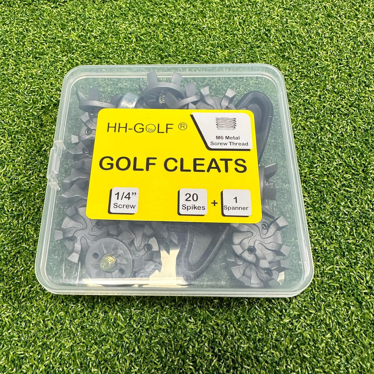 21 Pcs Golf Shoe Spikes Replacements Set with 20 Cleats and 1 Spanner